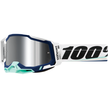 100% Crossbril Racecraft 2 Arsham Silver Mirror Silver