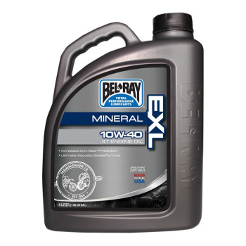 Bel-Ray EXL Mineral 4T Oil 10W-40-4 Liter