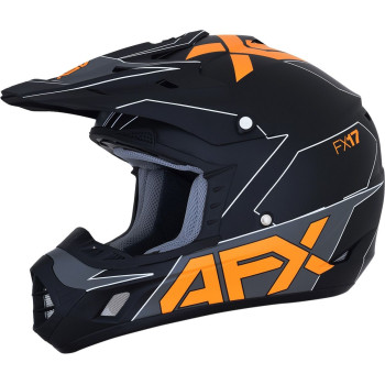 AFX Crosshelm FX-17 Matte Black/Orange
