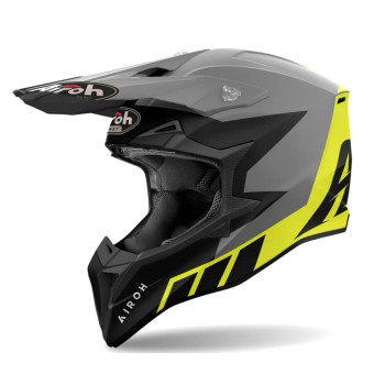 Airoh Wraap Crosshelm Reloaded Fluor Yellow Grey
