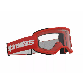 Alpinestars Vision 3 Crossbril Wordmark Red Clear
