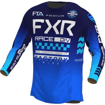 FXR Podium Gladiator Cross Shirt Blue