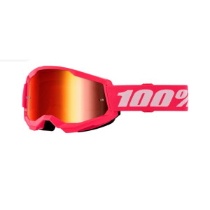 100% Crossbril Strata 2 Pink Mirror Red