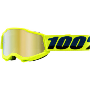 100% Kinder Crossbril Accuri 2 Youth Fluo Yellow Mirror Gold