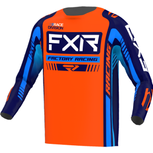 FXR Clutch Pro Cross Shirt Navy/Orange